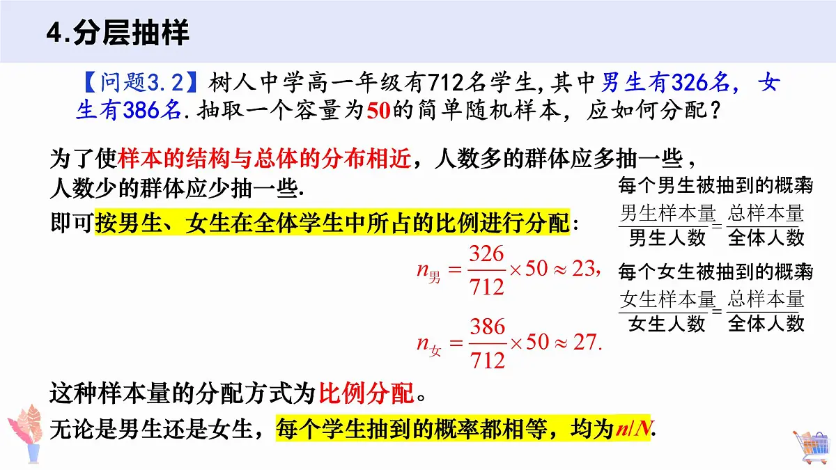 9.1.2 分层随机抽样+9.1.3 获取数据的途径-2025年人教版高中数学必修第二册同步课件第4页