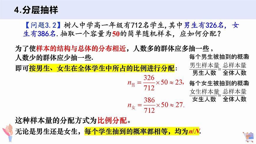 9.1.2 分层随机抽样+9.1.3 获取数据的途径-2025年人教版高中数学必修第二册同步课件第4页