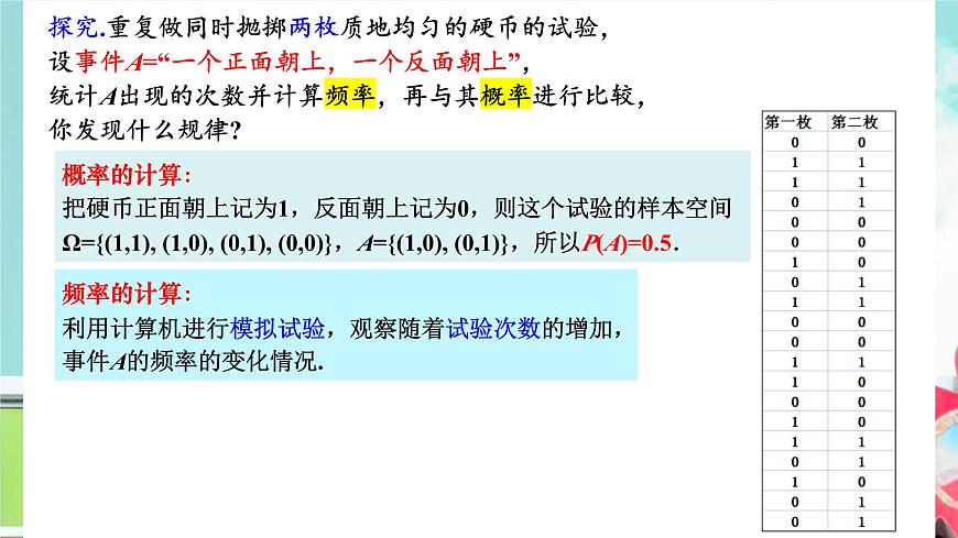 10.3 频率与概率(2个课时)-2025年人教版高中数学必修第二册同步课件第3页
