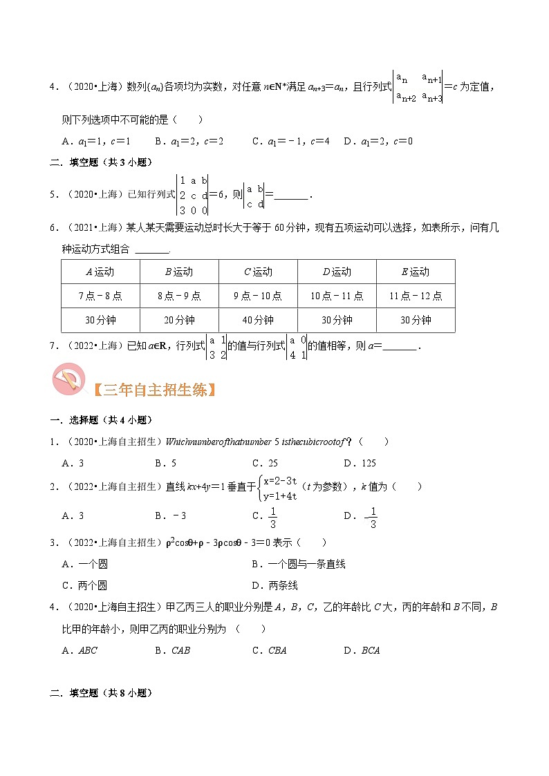 （上海专用）新高考数学二轮满分训练专题14数学知识的延伸必考题型分类训练（原卷版）第2页