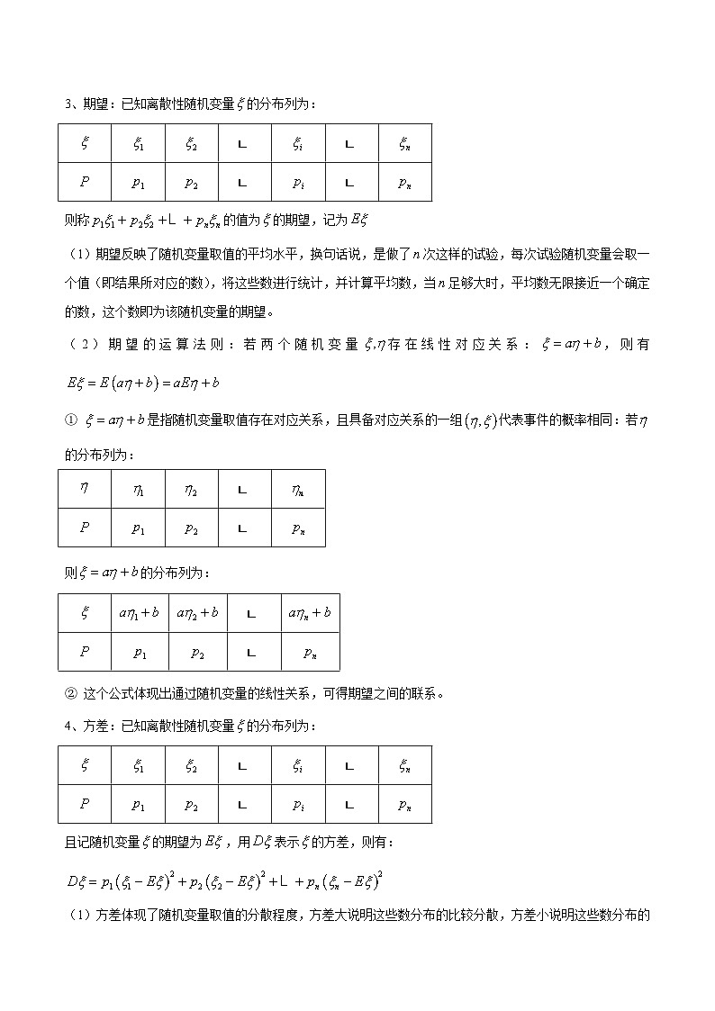 新高考数学二轮复习高分突破训练第34讲 离散型随机变量分布列与期望（解析版）第2页