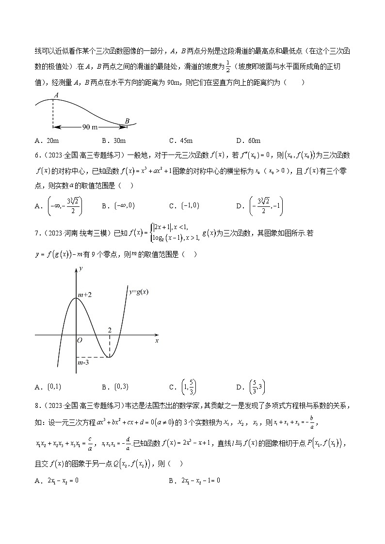 新高考数学二轮复习函数与导数压轴小题突破练习专题21 三次函数问题（原卷版）第2页