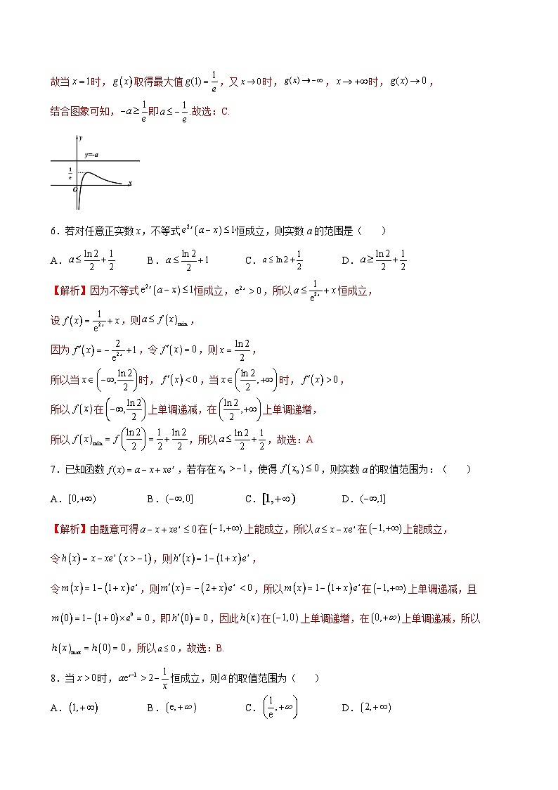 新高考数学二轮复习导数重难点突破训练专题17 参变分离法解决导数问题(解析版)第3页