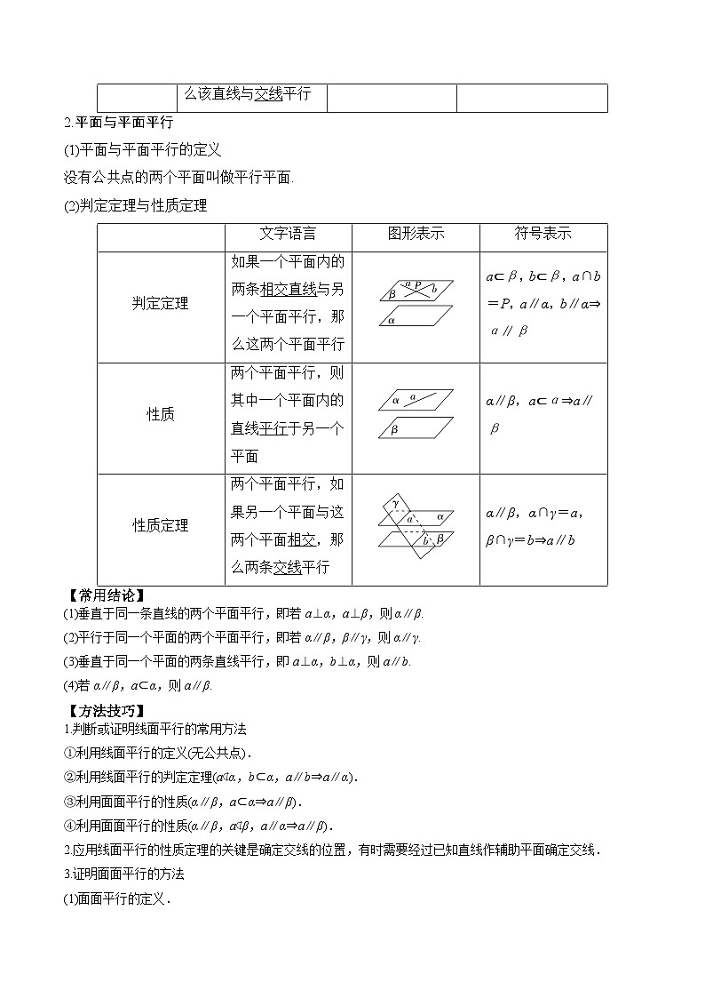 新高考数学一轮复习题型归纳与强化测试专题43直线、平面平行的判定与性质（解析版）第2页