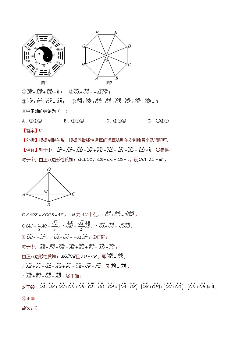 新高考数学一轮复习考点分类提升 第25讲 平面向量的概念及线性运算、平面向量的基本定理（讲义）（解析版）第3页