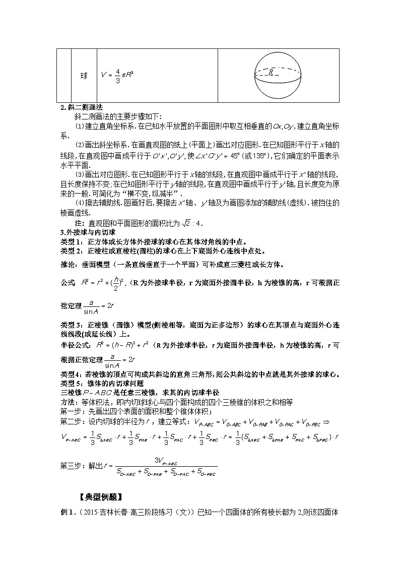 高考数学2025   立体几何小题 专项训练23（word版）第2页