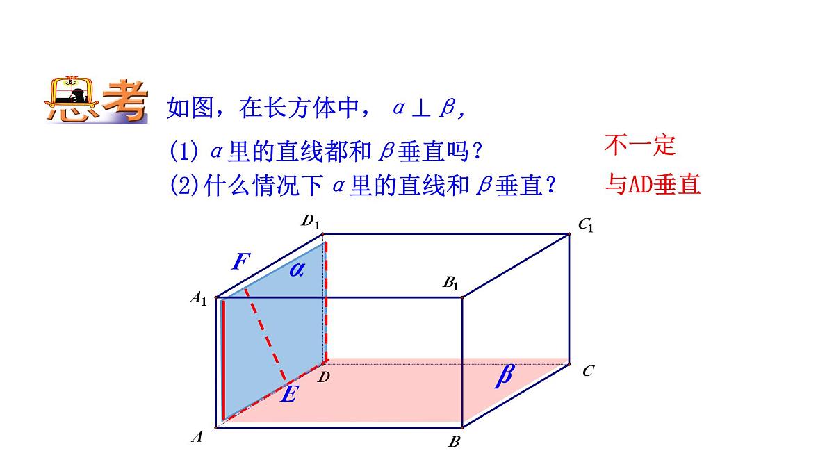 人教A版高中数学必修第二册8.6.3 平面与平面垂直（二）【课件】第7页