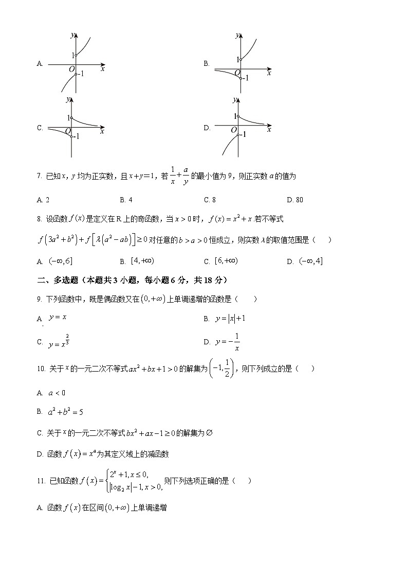 浙江省杭州市上城区杭七中2024-2025学年高一上学期期末数学试题（原卷版+解析版）第2页