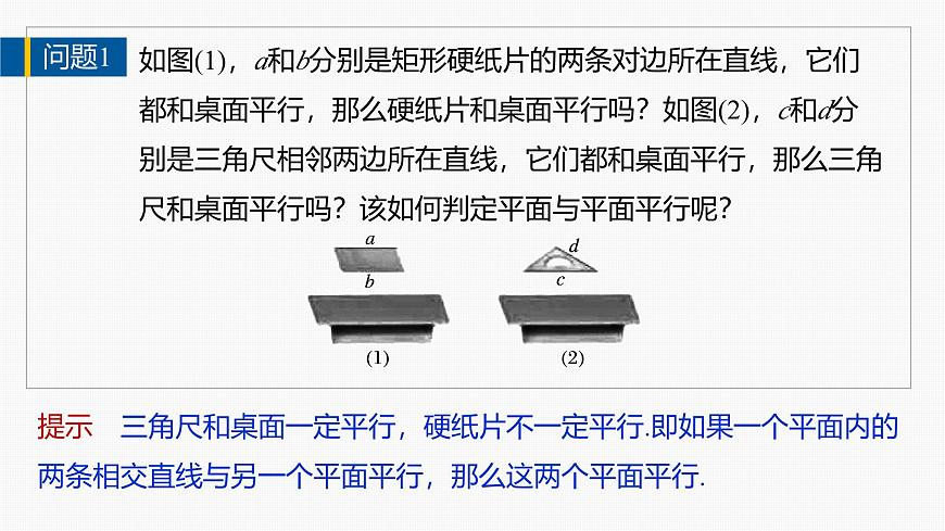 人教A必修二2024-2025学年第二学期高一数学同步课件8.5.3平面与平面平行第6页