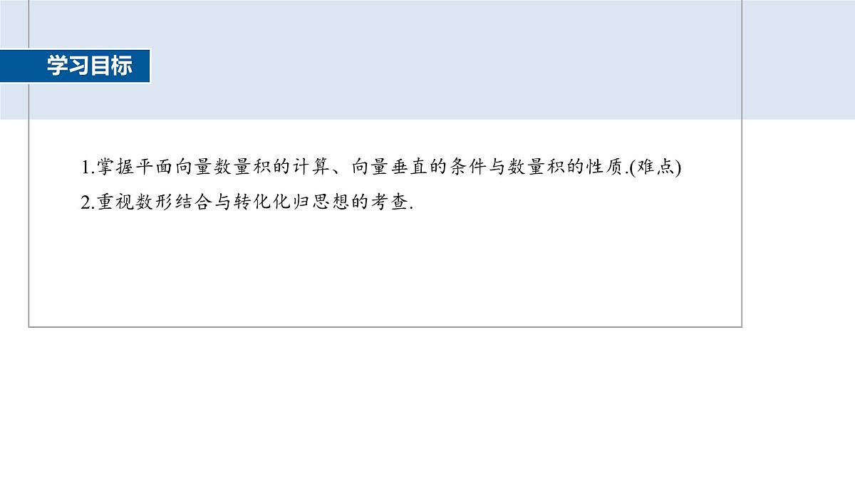 人教A必修二2024-2025学年第二学期高一数学同步课件习题课平面向量数量积的综合应用第2页