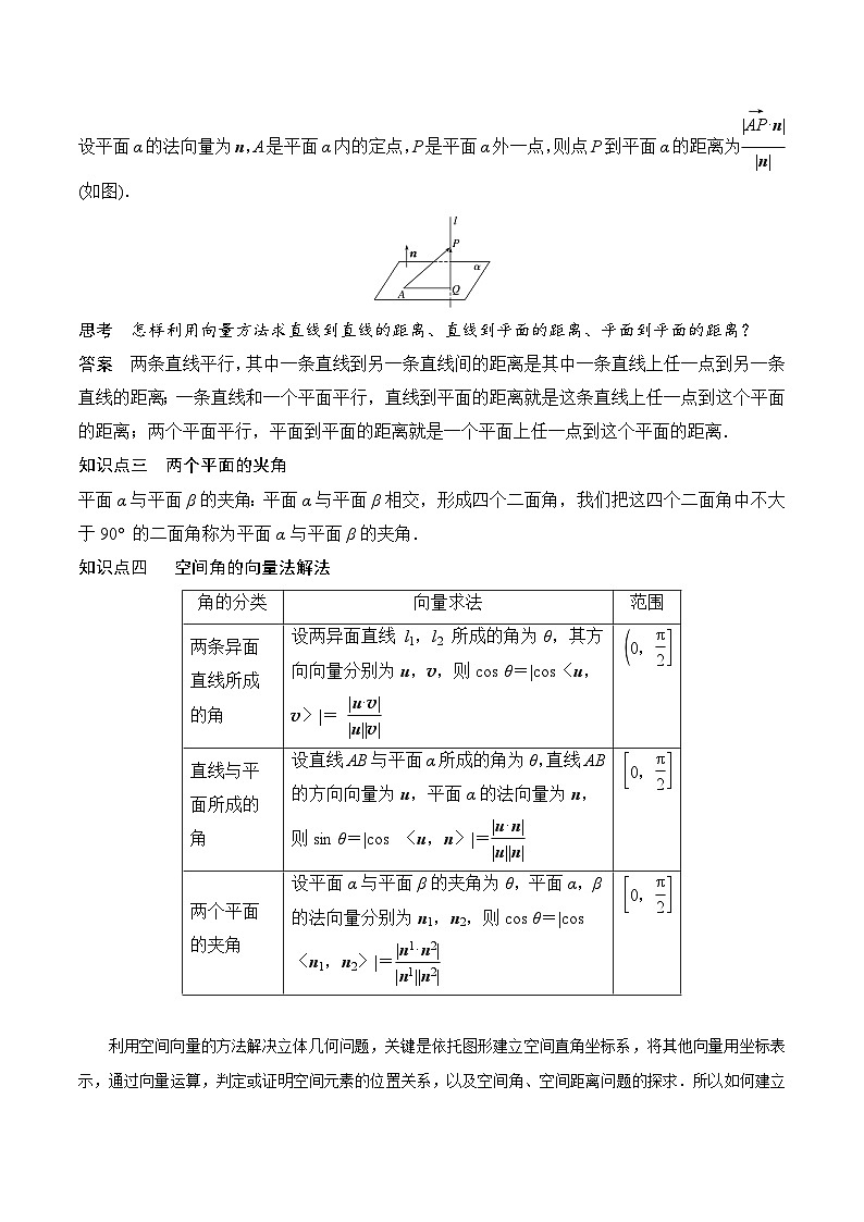 新高考数学二轮复习对点题型探究突破练习第19讲 空间距离、二面角与空间向量（学生版）第2页