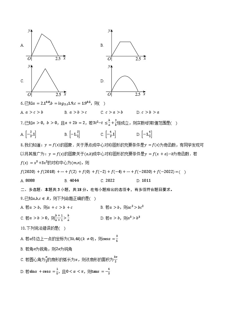 2024-2025学年四川省南充高级中学高一下学期入学考试数学试卷（含答案）第2页