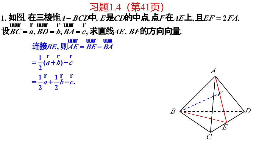 第一章 空间向量与立体几何（习题参考答案课件）第41页习题1.4+第47页复习参考题1第2页