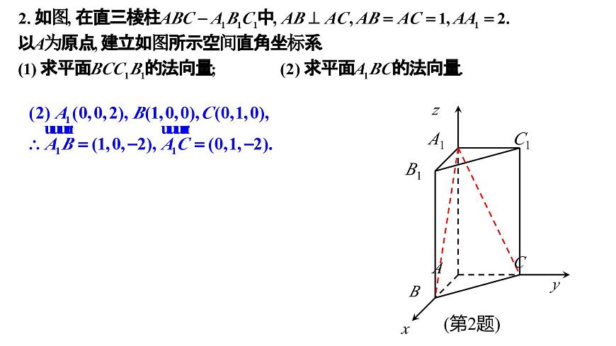 第一章 空间向量与立体几何（习题参考答案课件）第41页习题1.4+第47页复习参考题1第5页
