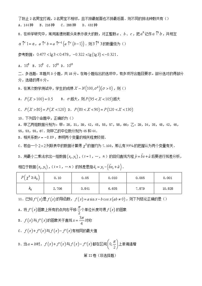 湖南省长沙市2023_2024学年高二数学下学期3月阶段测试试卷第2页