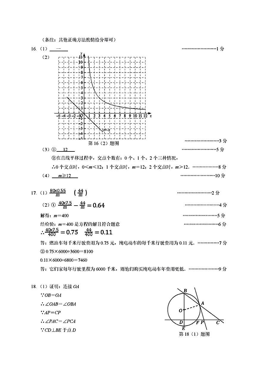 2024-2025南外九下数学3月考答案(1)第2页