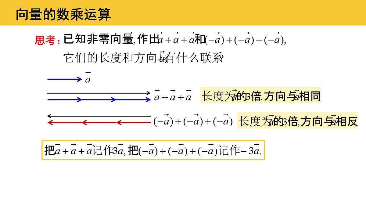 6.2.3 向量的数乘运算(2个课时)-2025年人教版高中数学必修第二册同步课件第2页