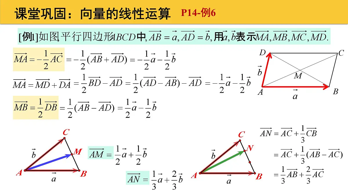 6.2.3 向量的数乘运算(2个课时)-2025年人教版高中数学必修第二册同步课件第5页
