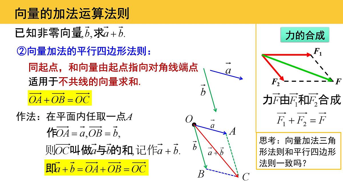 6.2.1-6.2.2 向量的加法和减法运算(2个课时)-2025年人教版高中数学必修第二册同步课件第5页