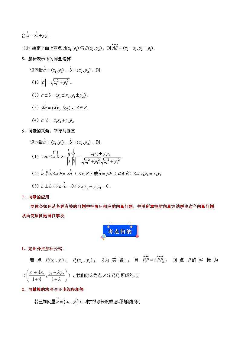 专题04 向量的应用（考点解读+考点归纳+10类题型）（原卷版）第3页