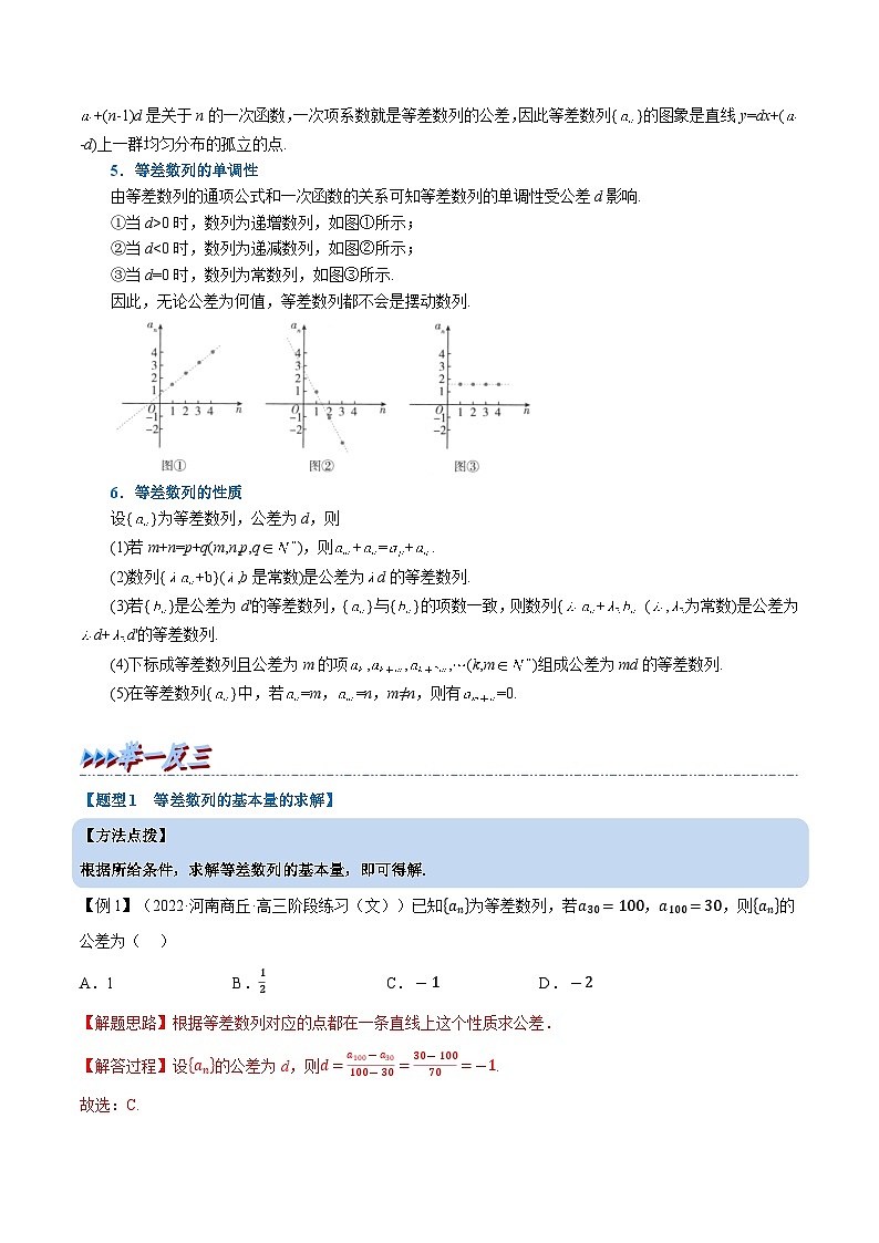 高考数学第二轮复习专题练习专题4.3 等差数列的概念（重难点题型精讲）（教师版）第2页
