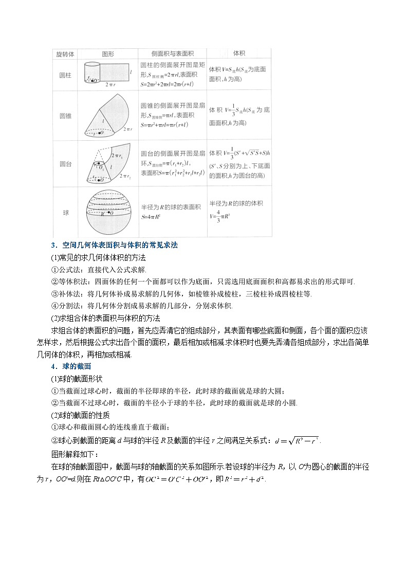 高考数学第二轮复习专题练习 专题8.5 简单几何体的表面积与体积（重难点题型精讲）（学生版）第2页