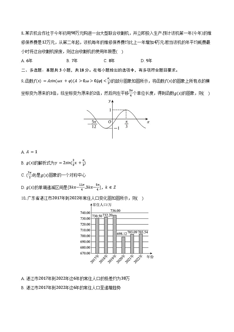 2025年吉林省白城实验高级中学高考数学一模试卷（含答案）第2页