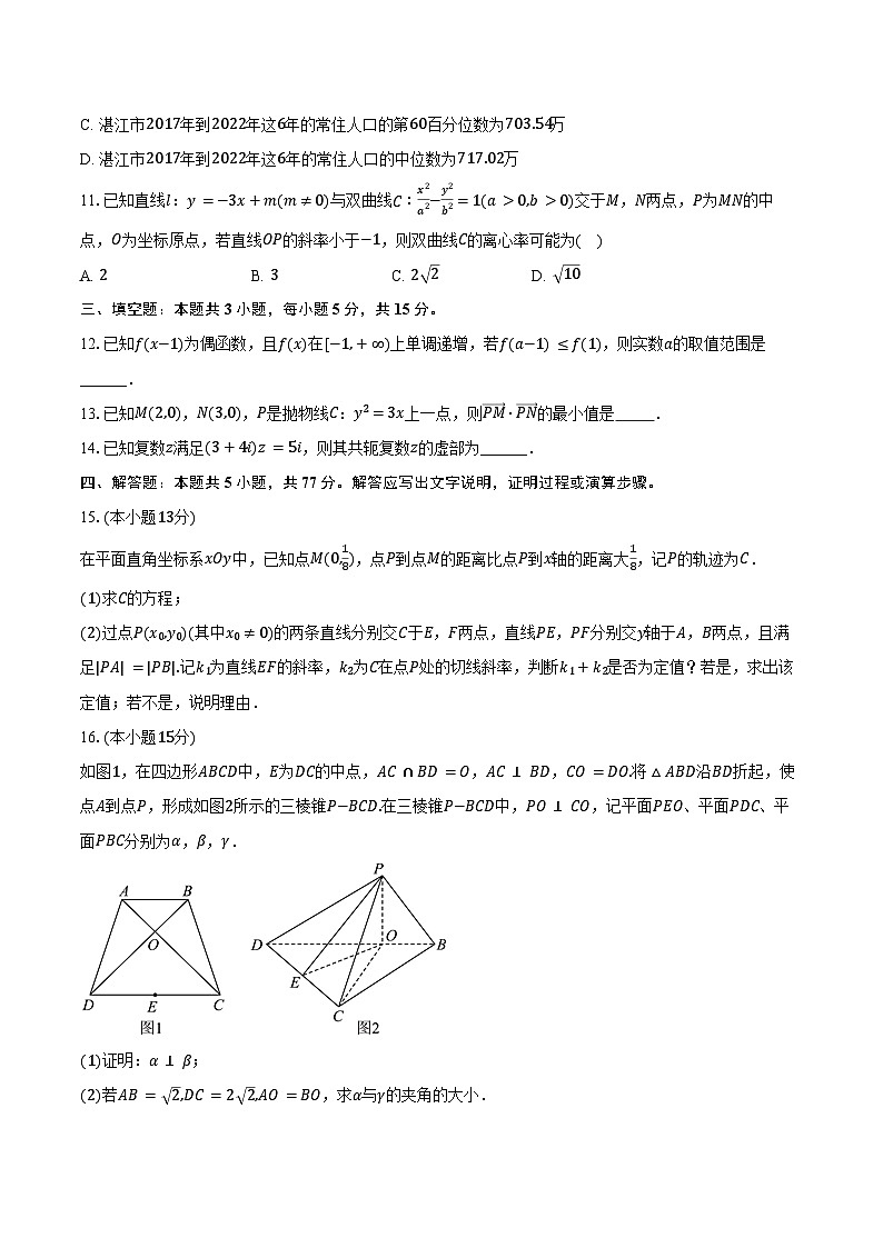 2025年吉林省白城实验高级中学高考数学一模试卷（含答案）第3页