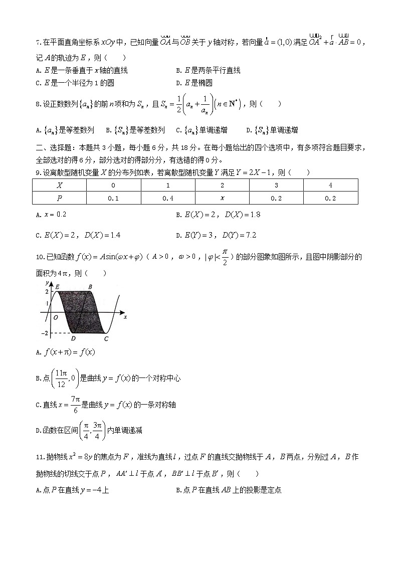 安徽省阜阳市2024届高三数学下学期模拟联考最后一卷试题含解析第2页