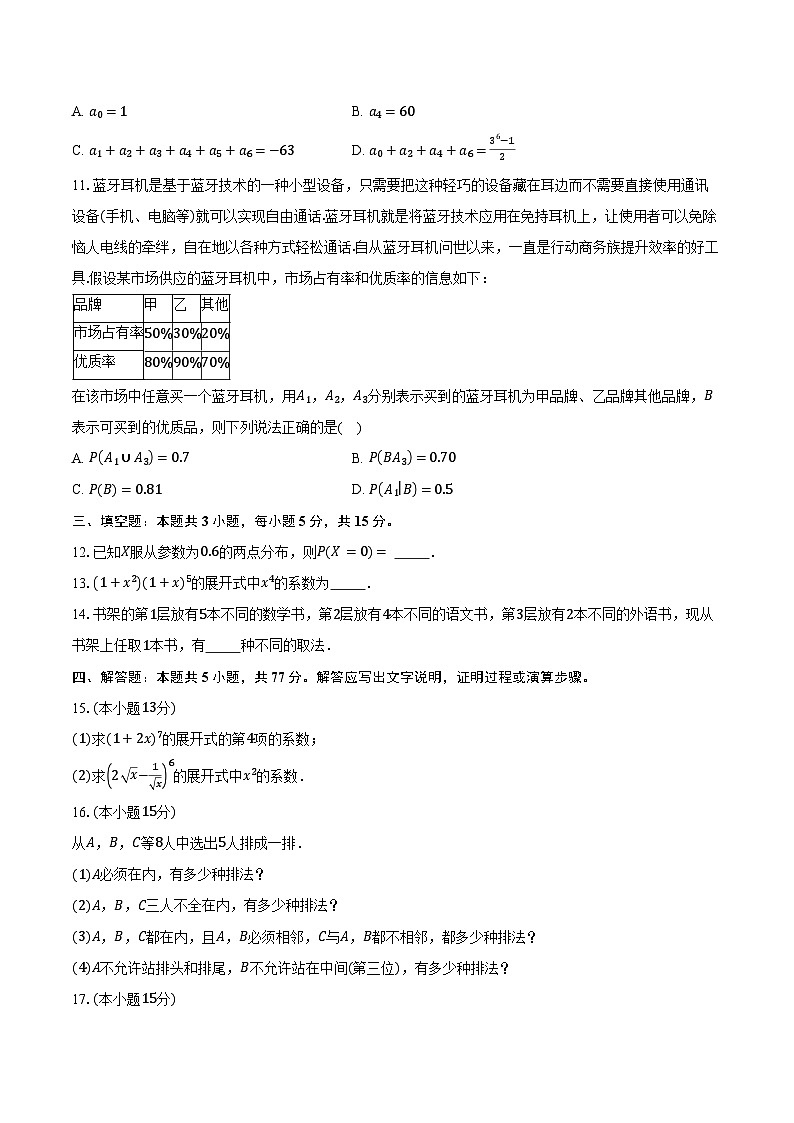 2024-2025学年广东省深圳市建文外国语学校高二3月月考数学试卷（含答案）第2页
