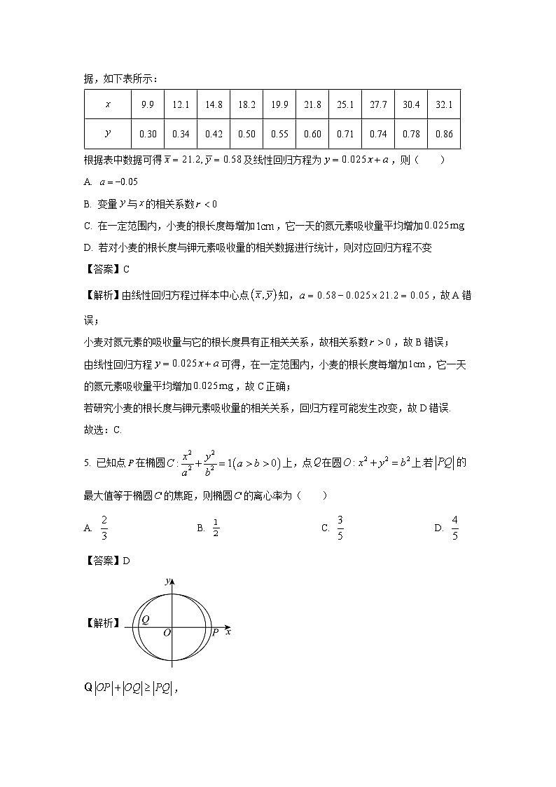 江西省九江市2025届高三第二次高考模拟统一考试数学试卷（解析版）第2页