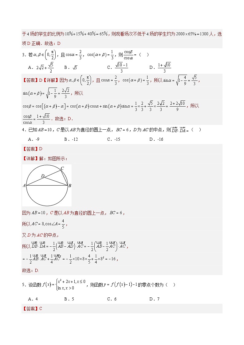 08（新高考Ⅰ卷专用）-2025年高考数学模拟卷（解析版）第2页