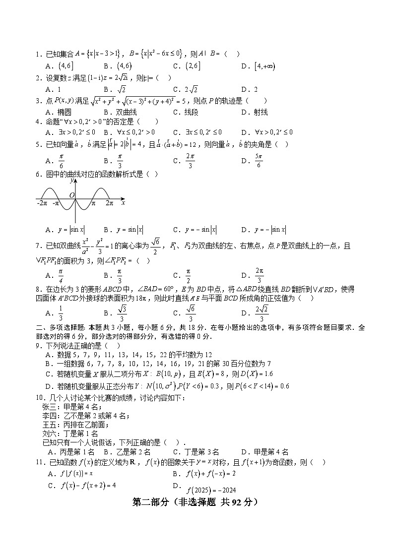 2025年高考考前信息必刷卷（新高考Ⅱ卷）原卷版第2页
