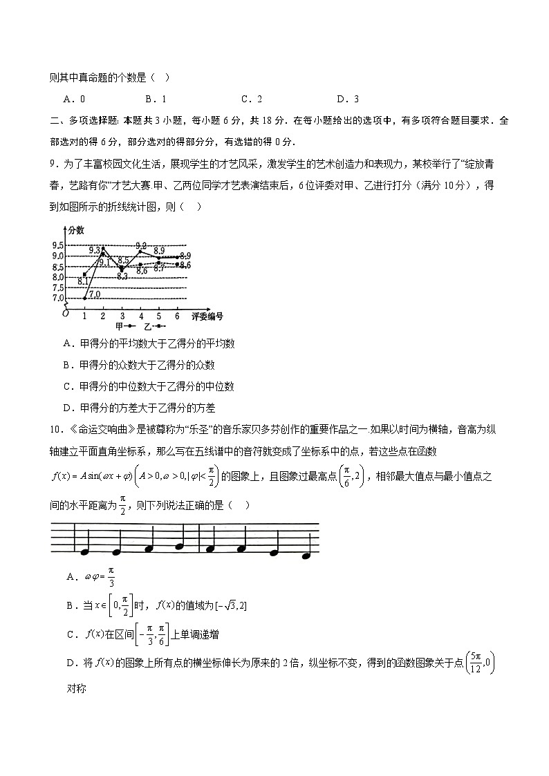 2025年高考数学考前秘卷 05（新高考Ⅱ卷） Word版无答案第3页
