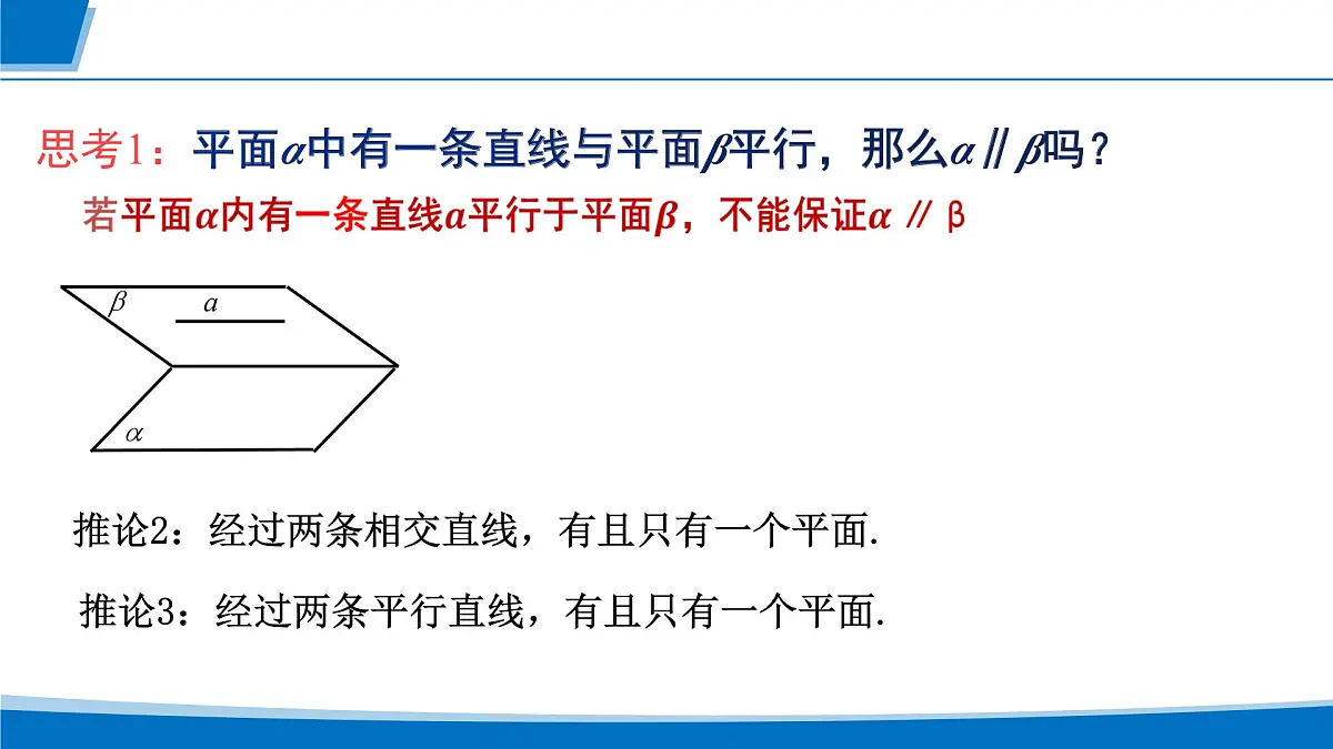 人教A版高一下册必修第二册高中数学8.5.3平面与平面平行【课件】第6页