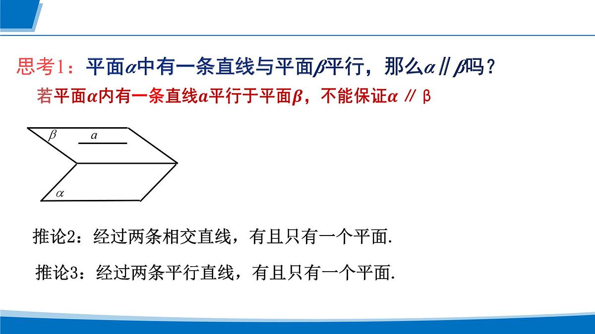 人教A版高一下册必修第二册高中数学8.5.3平面与平面平行【课件】第6页