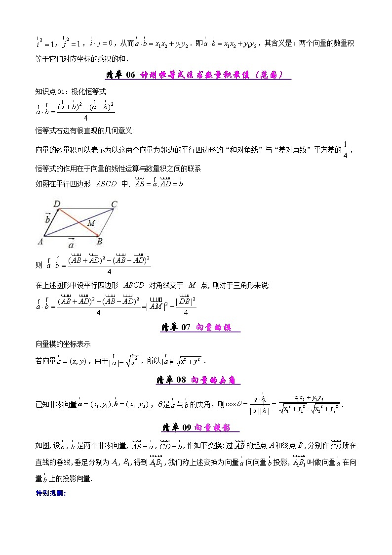 备战高一数学下学期期中（人教A）专题01 第六章 平面向量（考点梳理）（原卷版）第3页