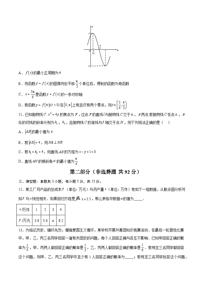 2025年高考第二次模拟考试卷：数学（江苏卷01）（考试版）第3页