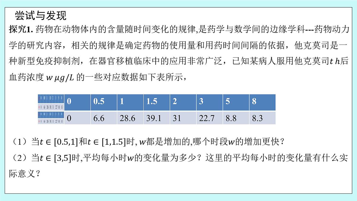 人教B版高二数学选择性必修第三册6-1-1《函数的平均变化率》课件第3页
