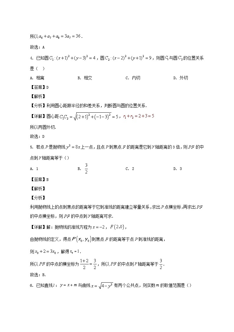 2024-2025学年四川省眉山市高二数学下学期3月月考检测试题（含答案)第2页