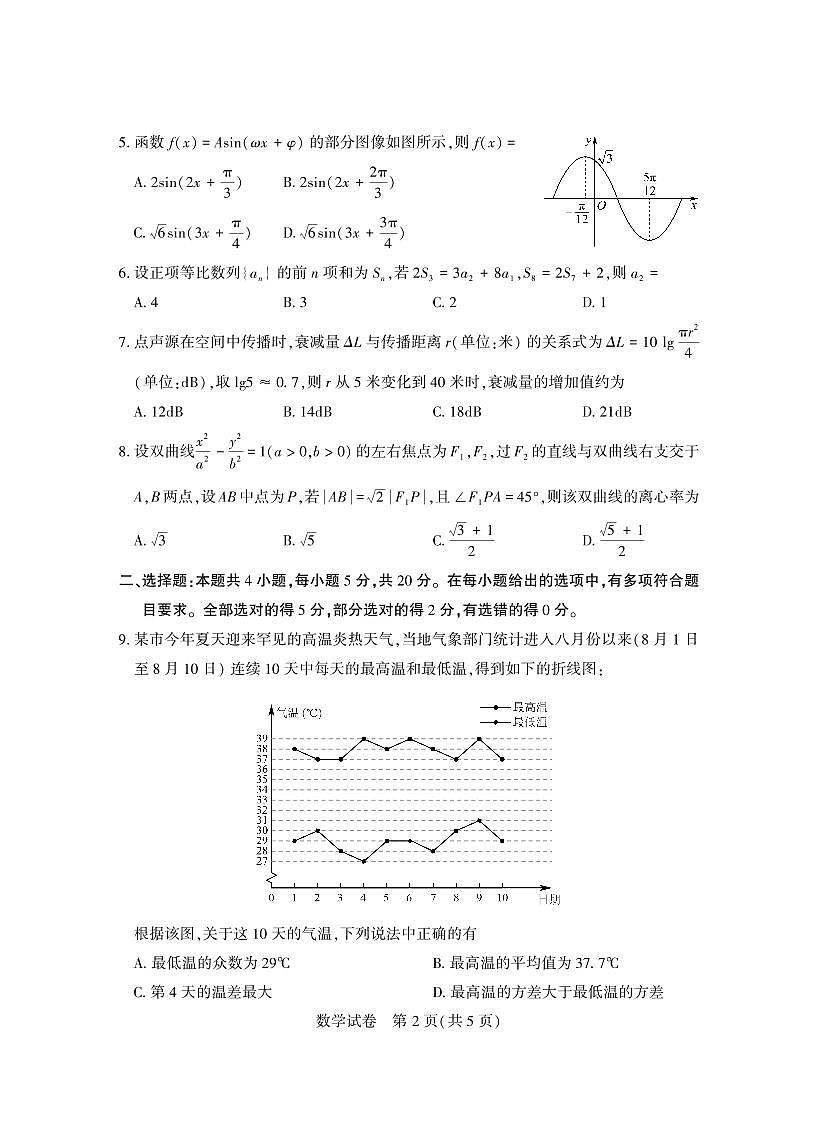2022~2023九月调研考试第2页
