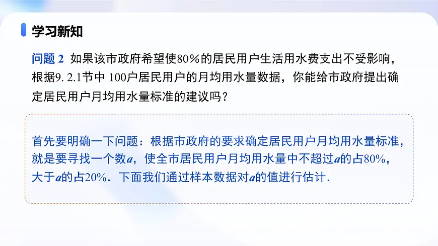 9.2.2 总体百分位数的估计（教学课件）-2024-2025学年高一数学必修第二册（人教A版2019）第6页