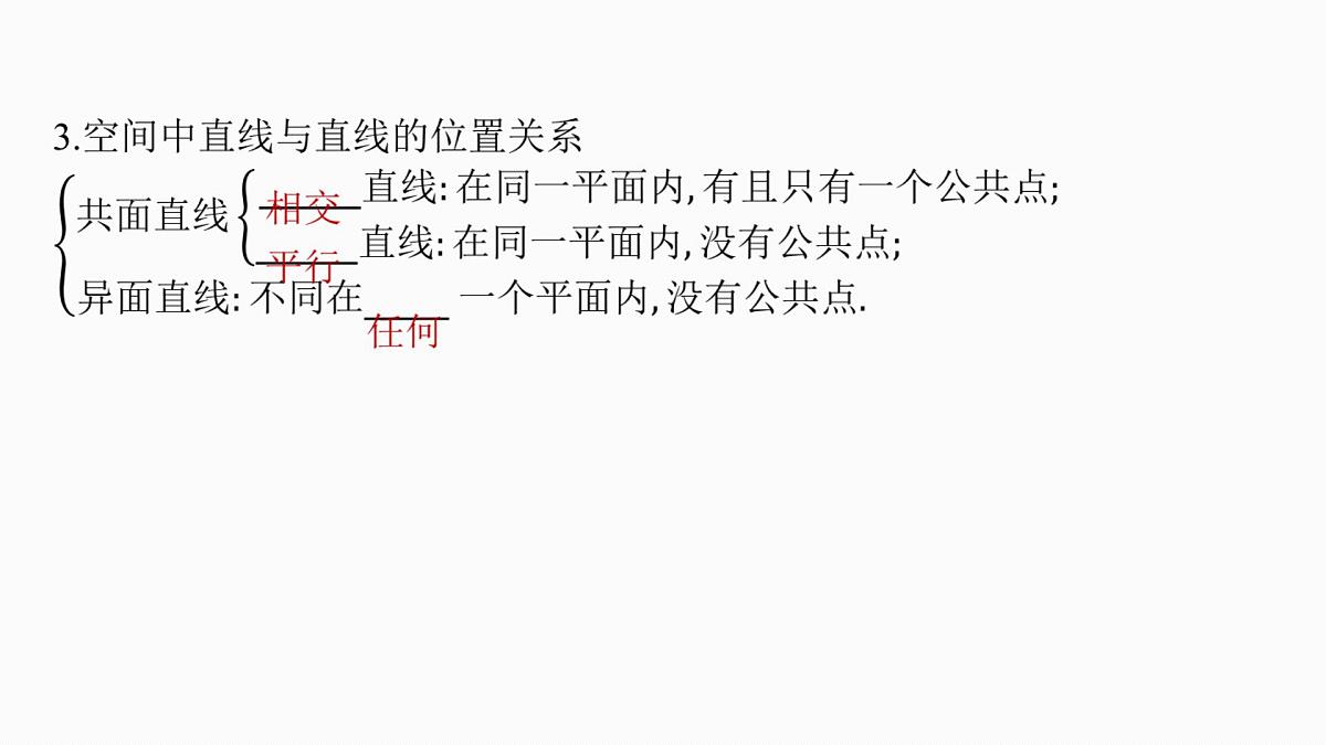 第七章　§7.3　空间点、直线、平面之间的位置关系第6页