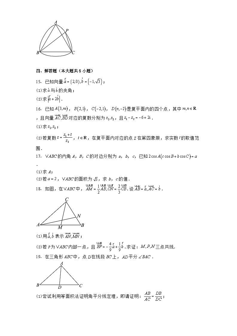 广东省东莞市东莞实验中学2024−2025学年高一下学期3月月考数学试题（含解析）第3页