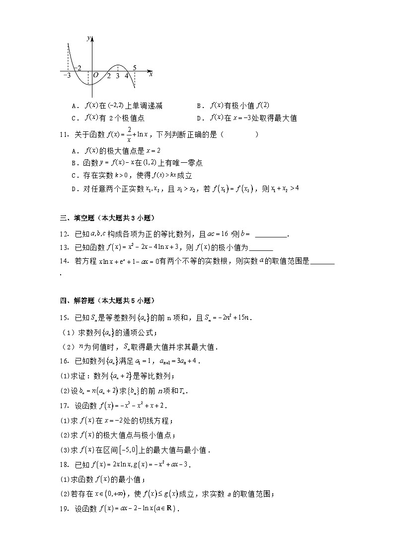 四川省凉山彝族自治州会东县南山实验学校2024−2025学年高二下学期期中考试 数学试题（含解析）第2页