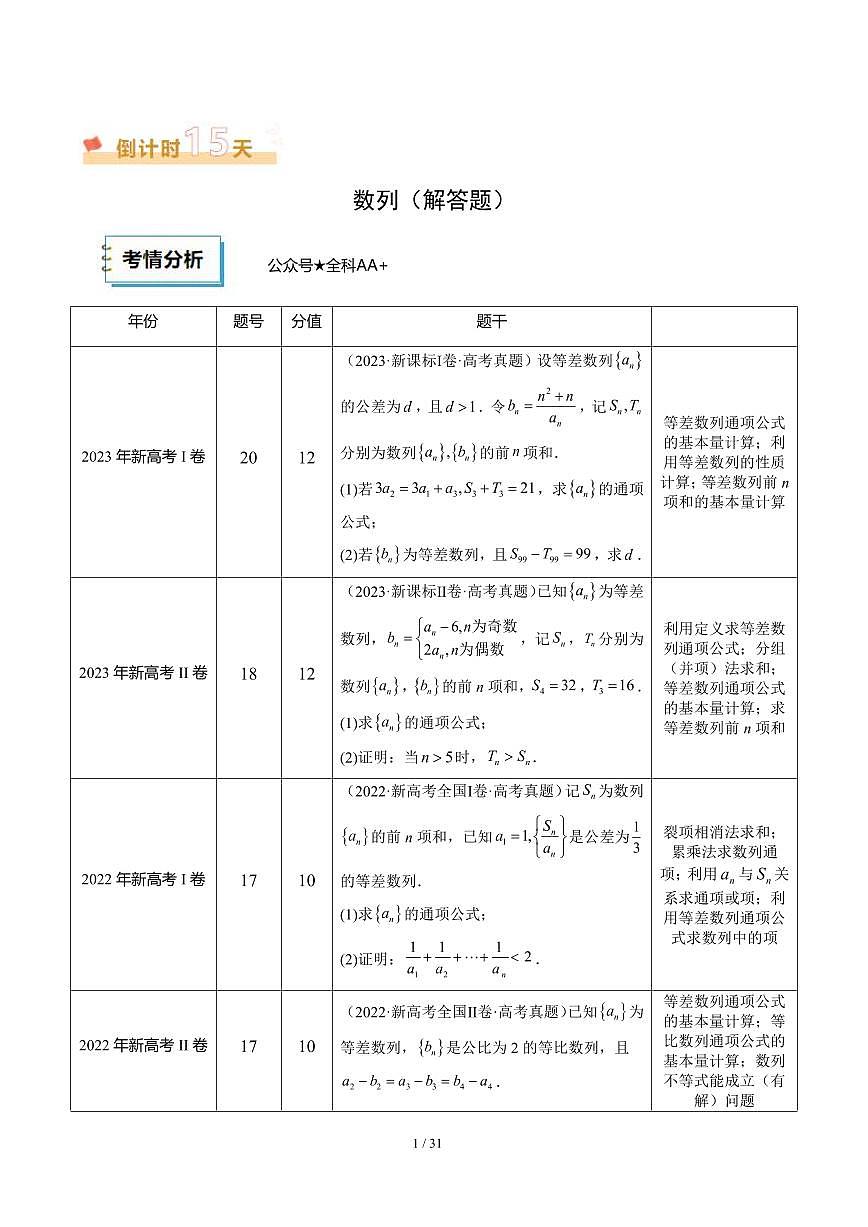 2025《高考数学•考前20天终极冲刺攻略》②(原卷版)第2页