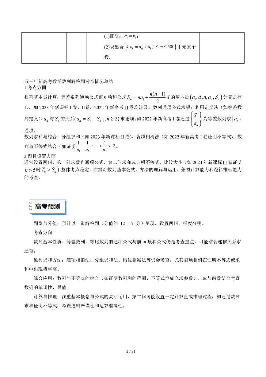 2025《高考数学•考前20天终极冲刺攻略》②(原卷版)第3页