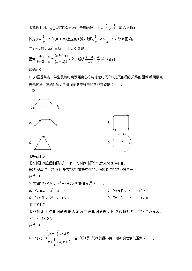 山西省大同市2024-2025学年高一上学期11月期中考试数学试题（解析版）第2页