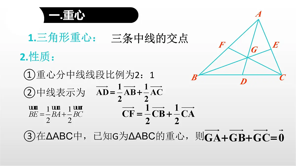 高考数学一轮复习课件：奔驰定理、三角形四心及其向量关系第3页