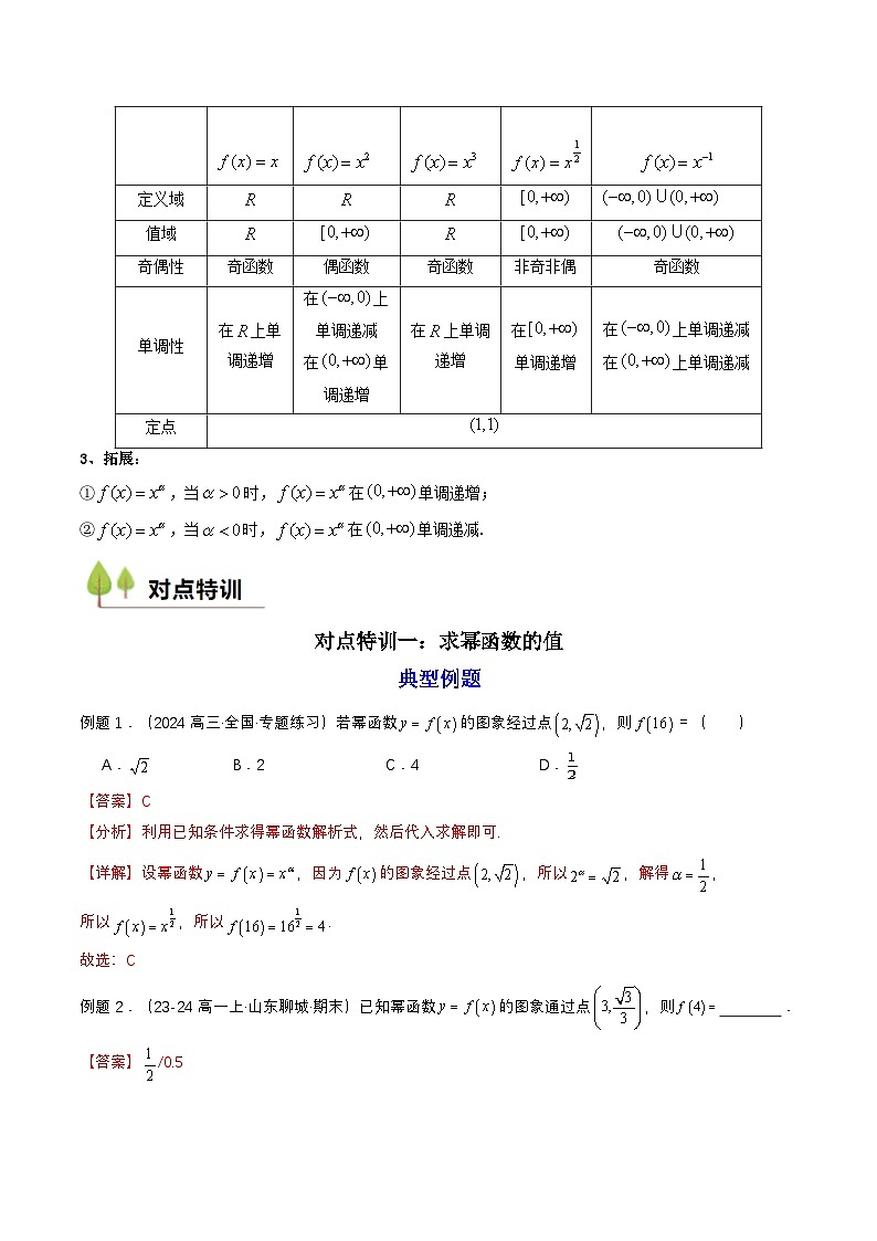 预备知识13 幂函数（解析版）第2页